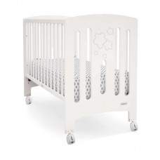 Cuna Gamma Blanco Mate y Plata metalizado de Trama